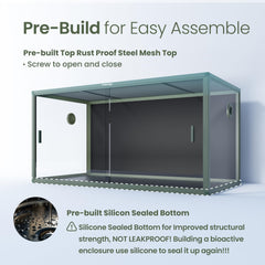Phailozoo tempered glass door close-up shows durability and scratch resistance.