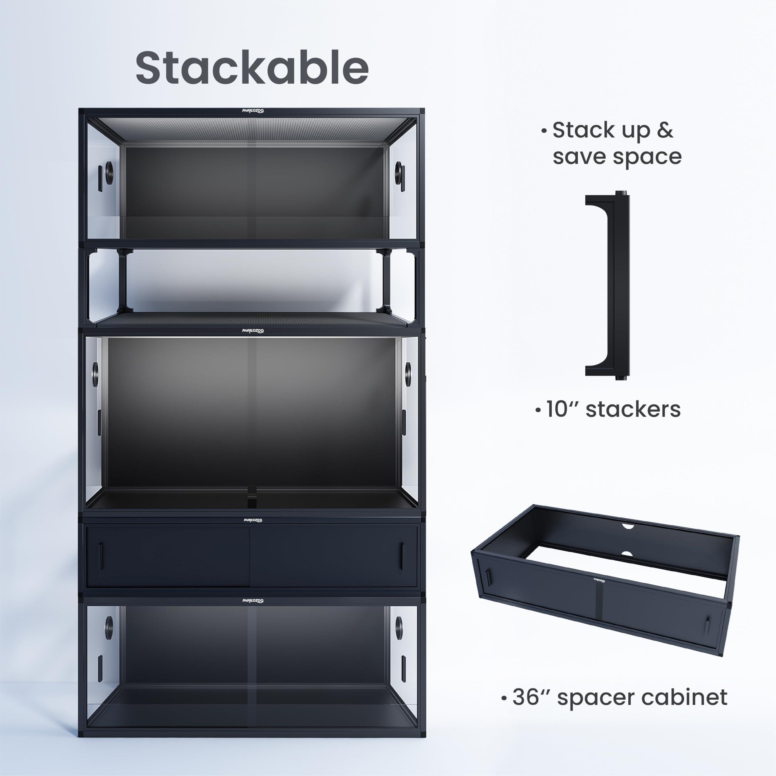 Phailozoo tempered glass doors resist scratching for long-lasting use