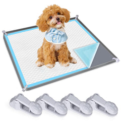 Phepetroll dog pee pad holder 24x24 keeps pads flat and secure.
