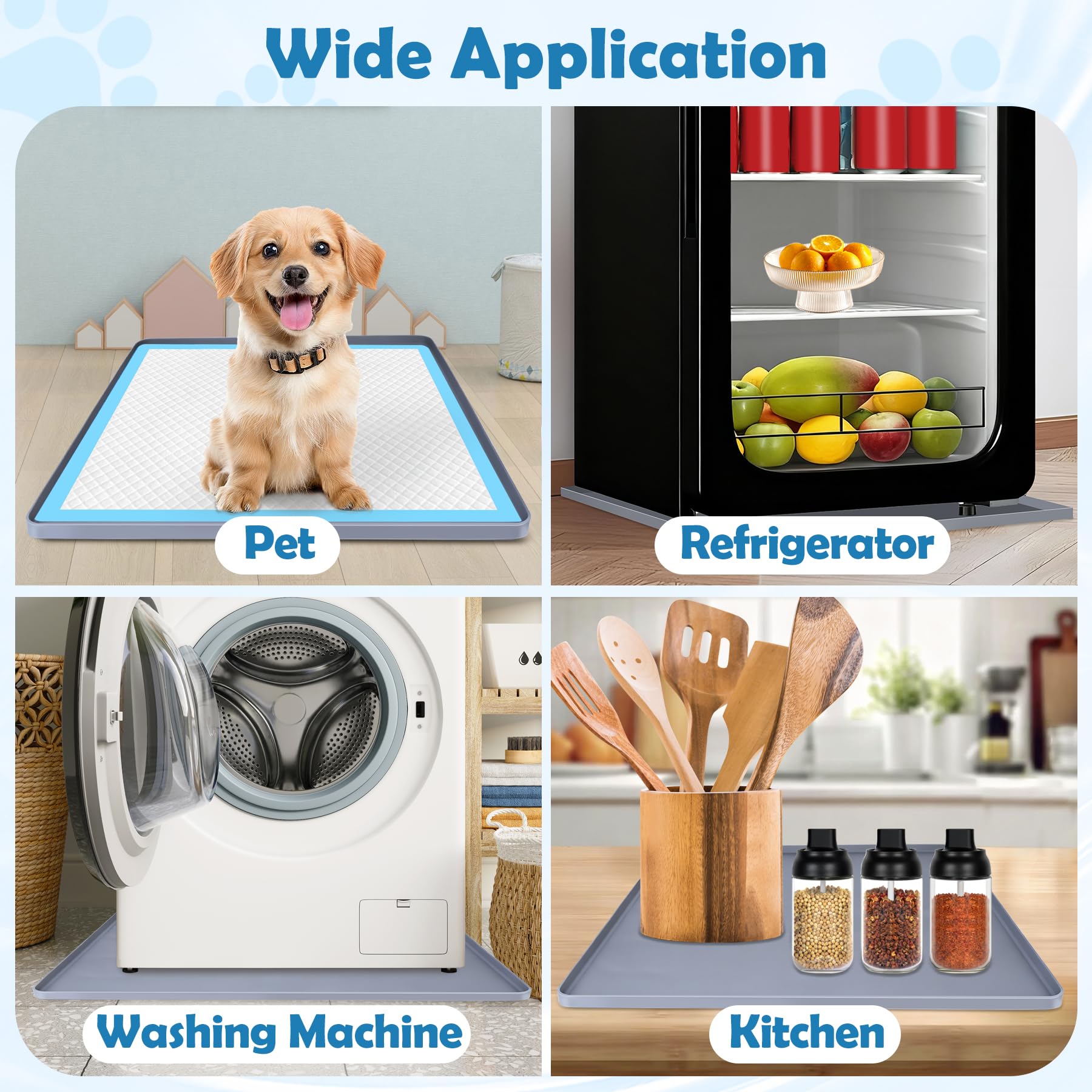 Phepetroll dog tray guards floors and makes indoor potty training neater.