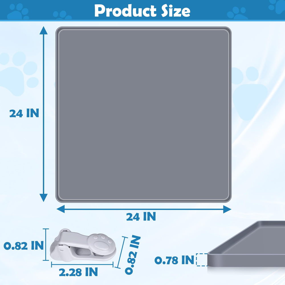 Phepetroll puppy potty tray silicone design prevents movement for indoor training.