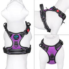 PHOEPET No Pull harness back clip and handle for better control