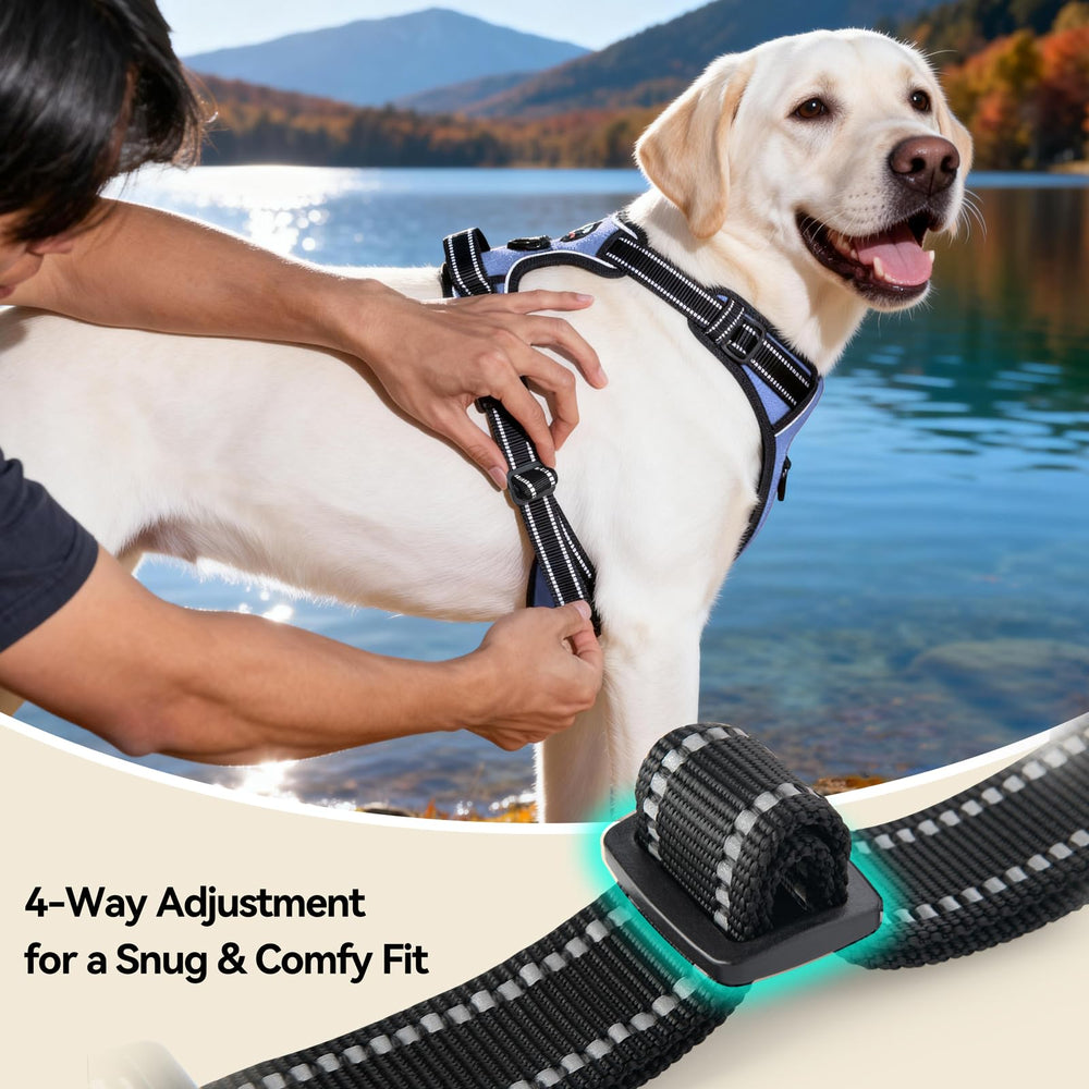 PHOEPET No Pull Harness easy-on, easy-off design for quick wear.