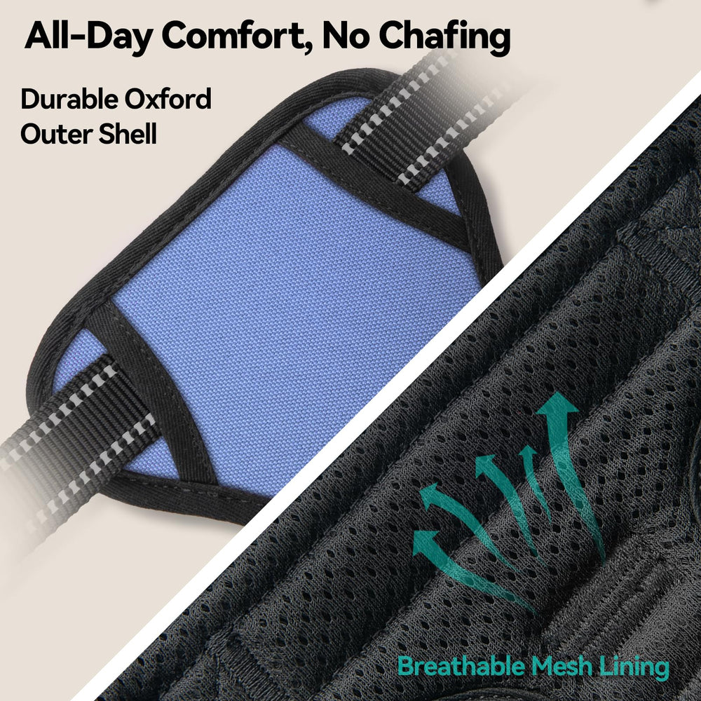 PHOEPET No Pull Harness back clip keeps dog secure during movement.