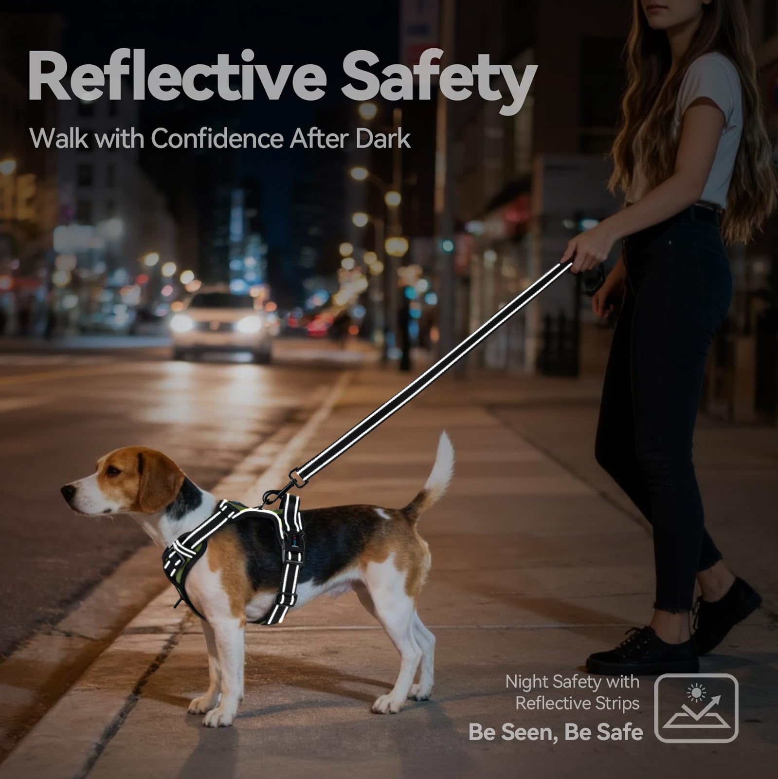 PHOEPET reflective strips for enhanced visibility at night