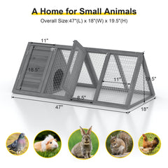Phonjoroo ventilated wire poultry hutch provides airflow outdoors