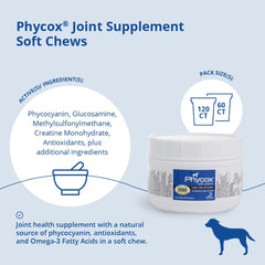 PhyCox dog joint chews support mobility during daily play.