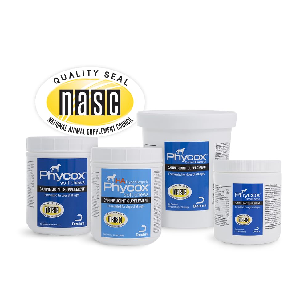 No beef, chicken, or wheat PhyCox MAX HA chews for sensitive diets.