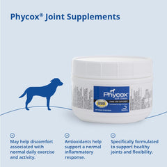 PhyCox phycocyanin and omega-3 blend supports daily joint wellness.