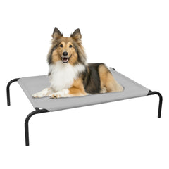 PHYEX Heavy Duty Pet Bed front view showing elevated frame for comfort