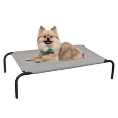 PHYEX raised pet cot assembly for small dogs and cats for quick setup.