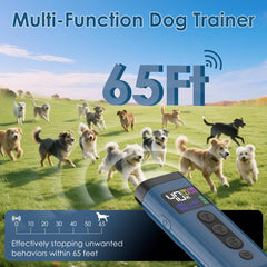 Phzibor uses three ultrasonic frequencies to deter barking safely