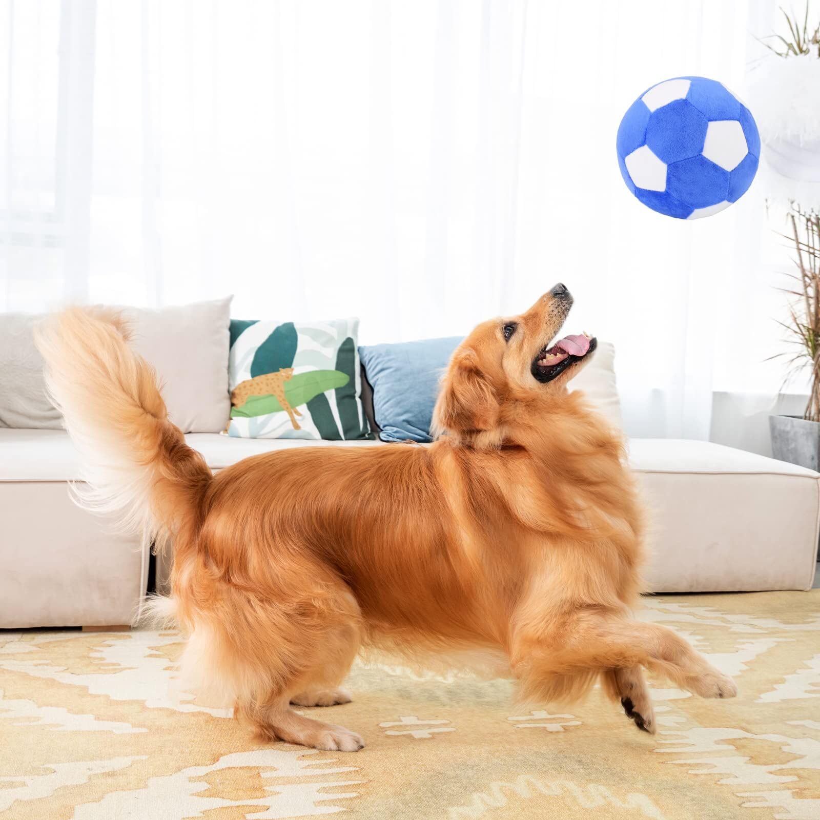 PIANG GOUER 7.1 inch diameter toy for robust engagement with medium to large breeds.