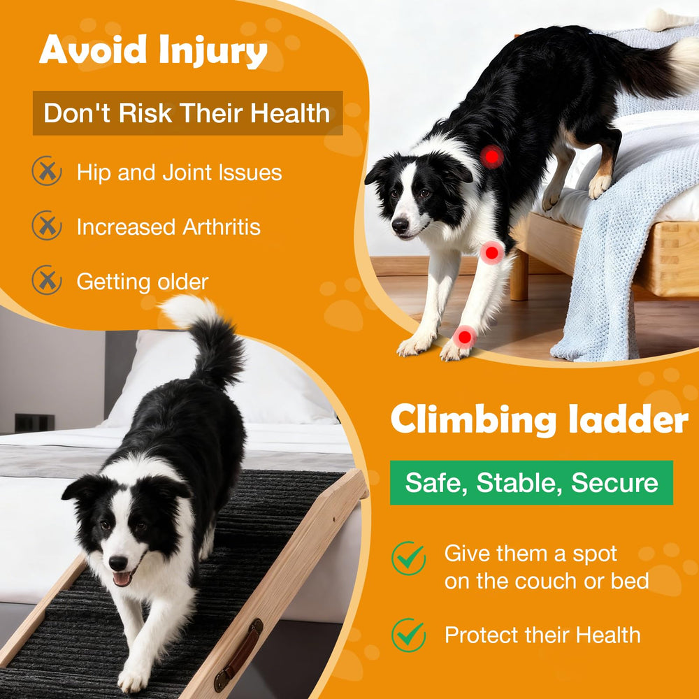 PiChongspace foldable dog ramp for easy storage and portability