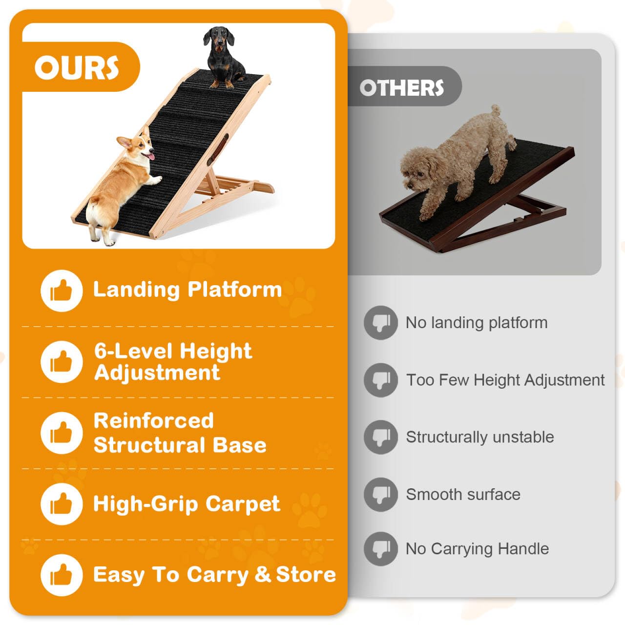 PiChongspace sturdy wood frame with reinforced hardware for long-lasting support