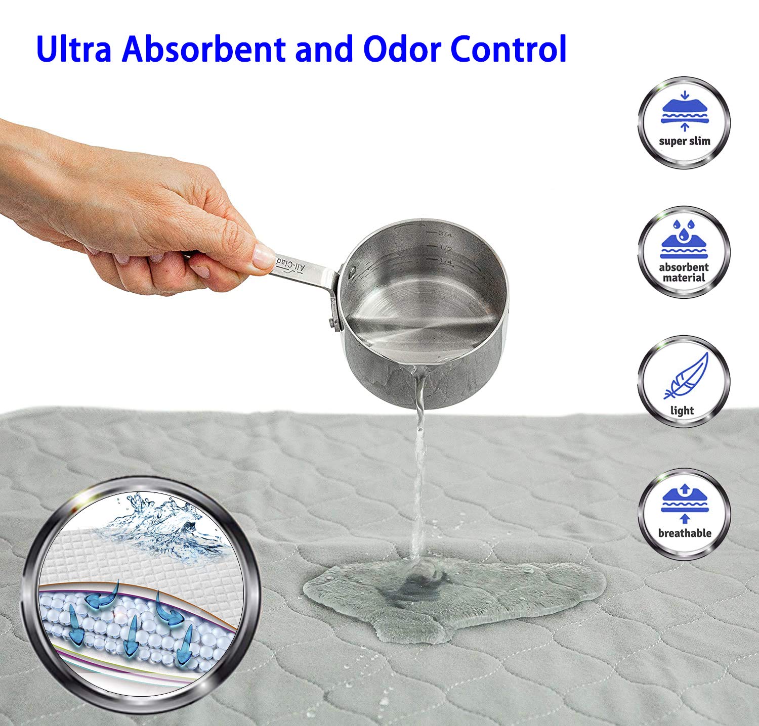 PICK FOR LIFE anti-wicking technology helps moisture stay contained.