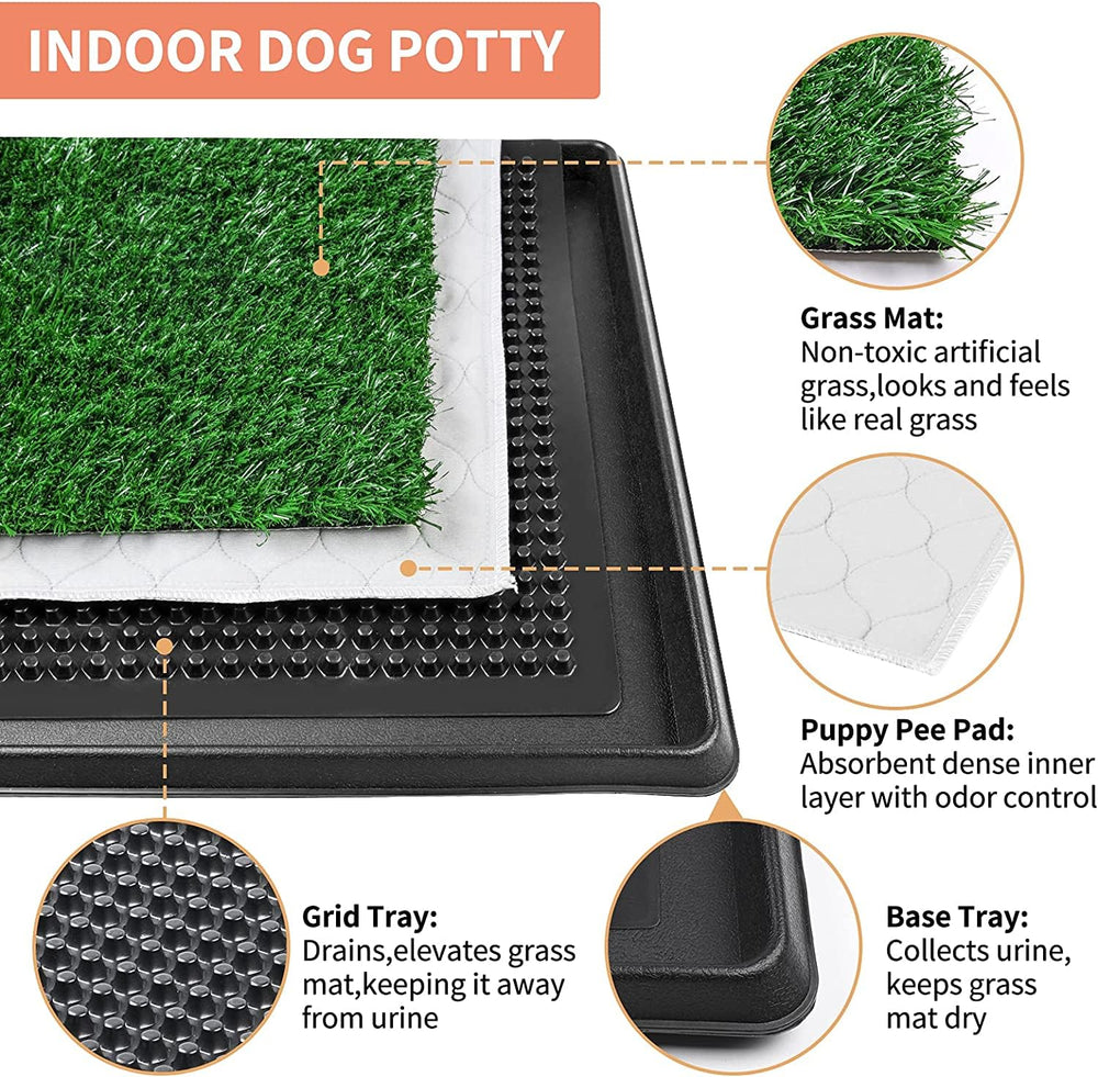 PICK FOR LIFE base tray supports the grass mat securely.