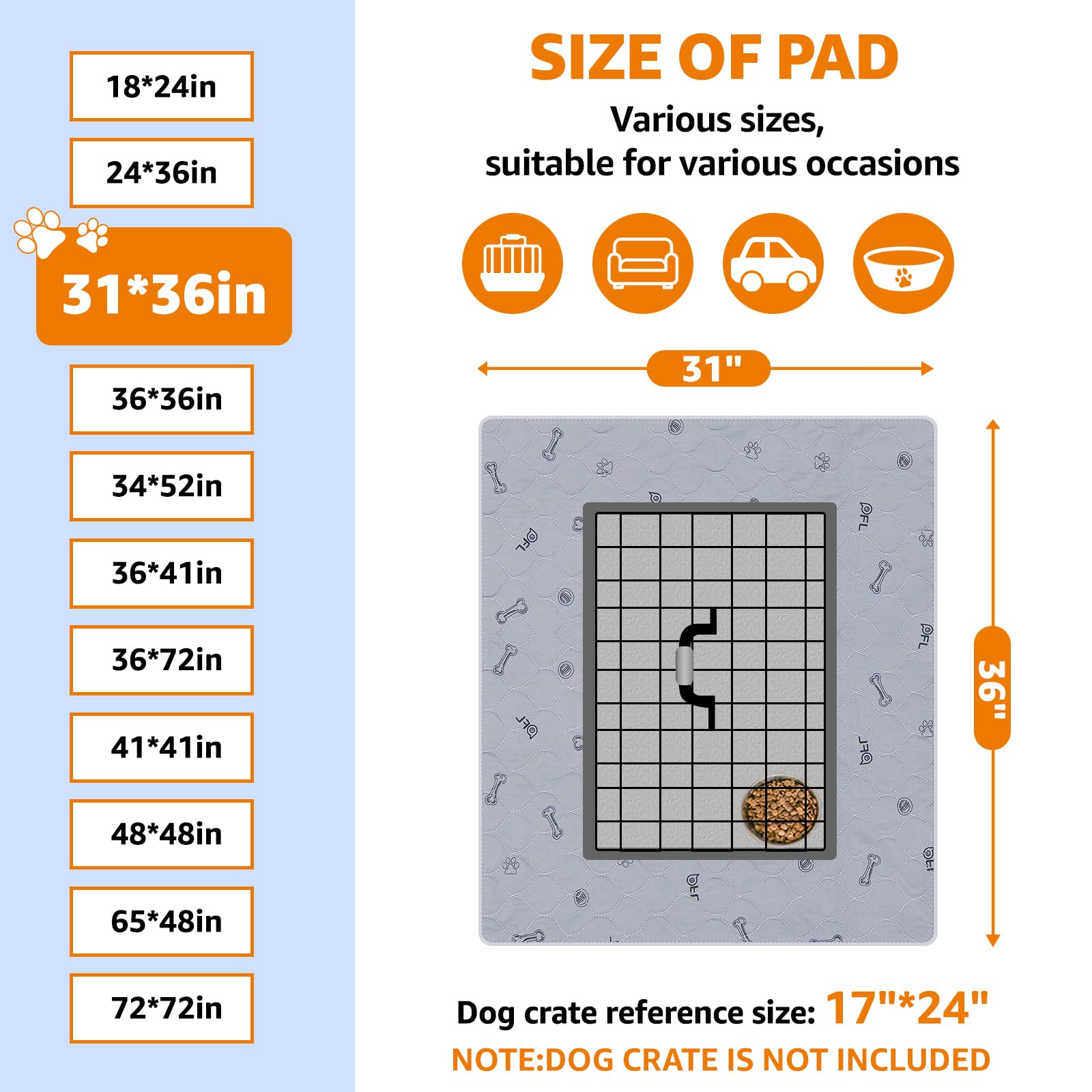 PICK FOR LIFE crate protector pad lines crates for cleanliness