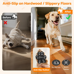 PICK FOR LIFE disposable self-adhesive paw grips help dogs move confidently indoors.
