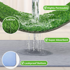 PICK FOR LIFE grass pad close-up shows drainage and texture.