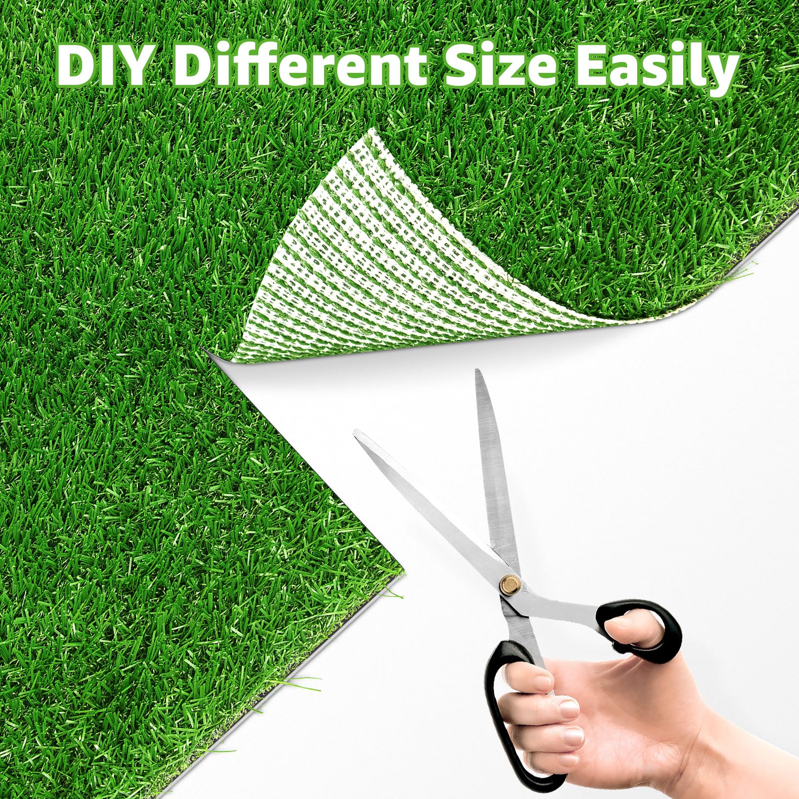 PICK FOR LIFE dog grass pee pad drainage design demonstrates quick urine seepage.