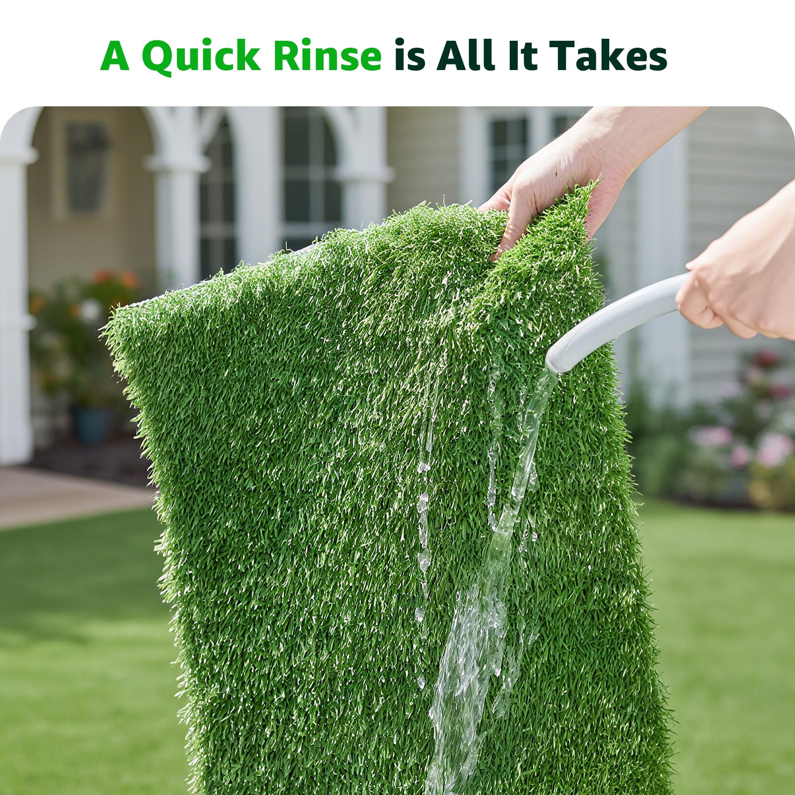 PICK FOR LIFE durable artificial grass for dogs endures daily use