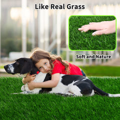 Pick For Life Grass Pad for Dogs features 84 drainage holes for fast drying.