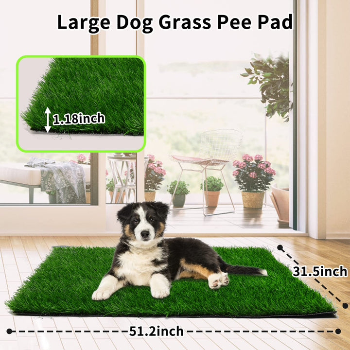 Pick For Life Grass Pad for Dogs offers a large surface for convenient potty breaks in apartments.