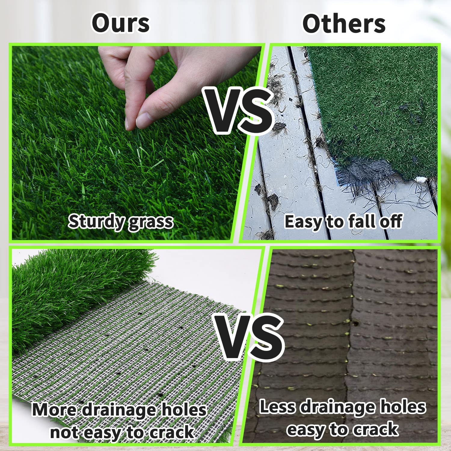PICK FOR LIFE Grass Pad: versatile for indoor and outdoor use in various spaces.