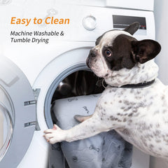 PICK FOR LIFE machine-washable dog pad stays durable after many washes.
