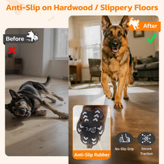 Pick For Life dog paw protector with breathable fabric protects paw skin during daily activity.