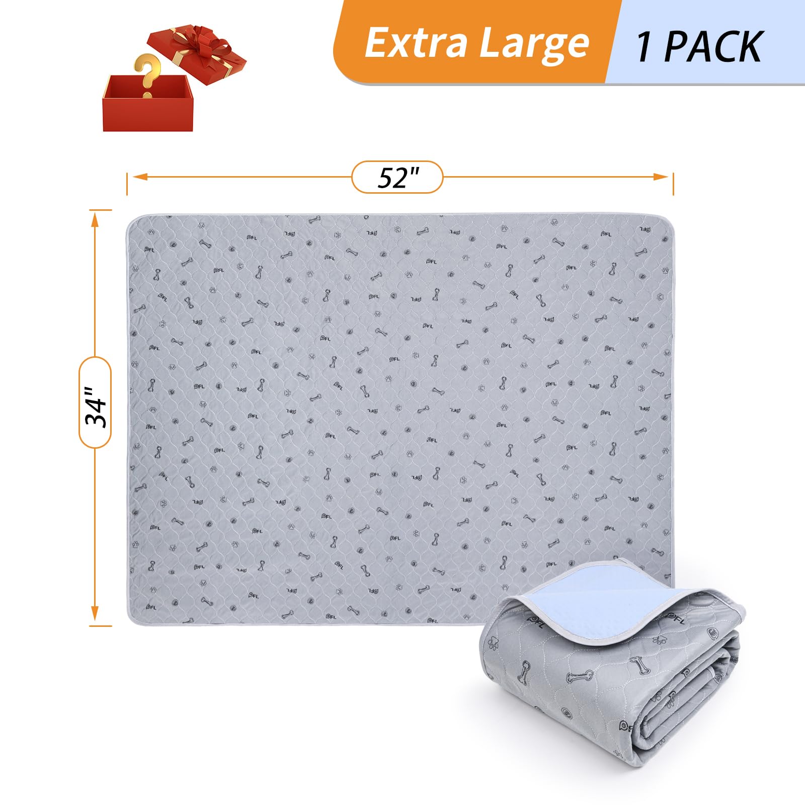 PICK FOR LIFE reusable puppy-training pad ideal for crate or travel.