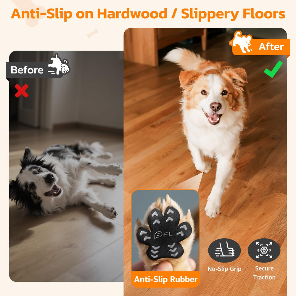 PICK FOR LIFE self-adhesive paw grips are quick to apply on dogs.