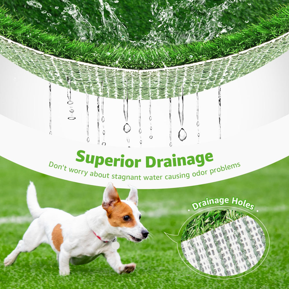realistic turf texture suitable for dogs to relax on.