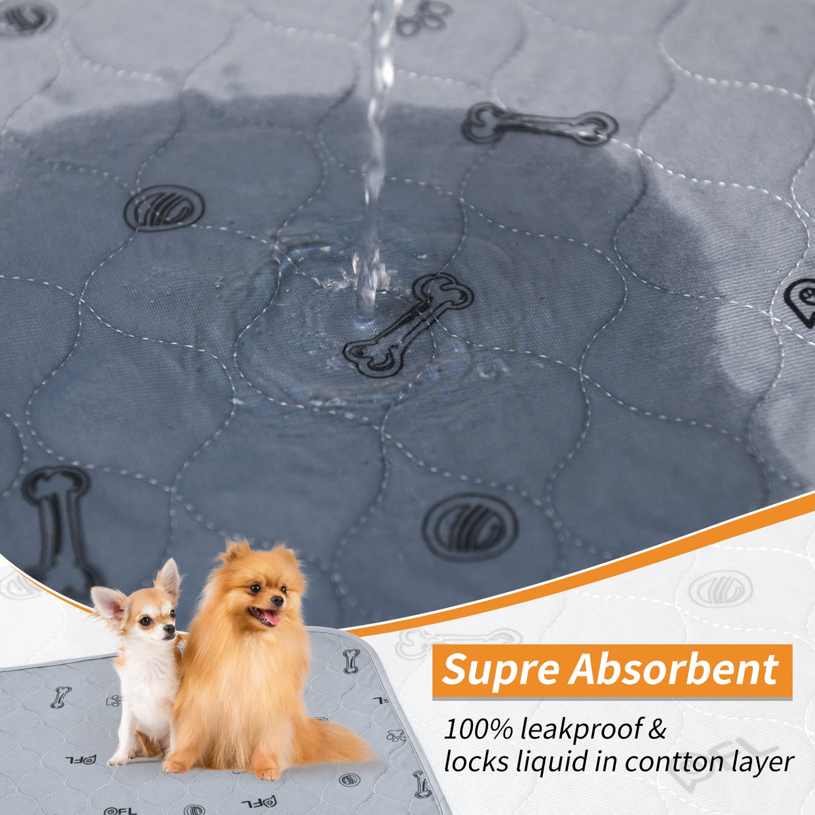 PICK FOR LIFE waterproof dog pad non-slip back protects carpets.