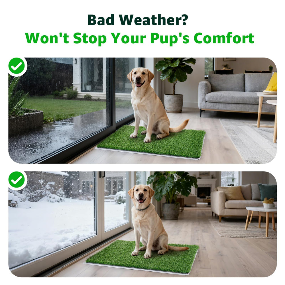 PICK FOR LIFE weather-resistant grass mat stays green outdoors
