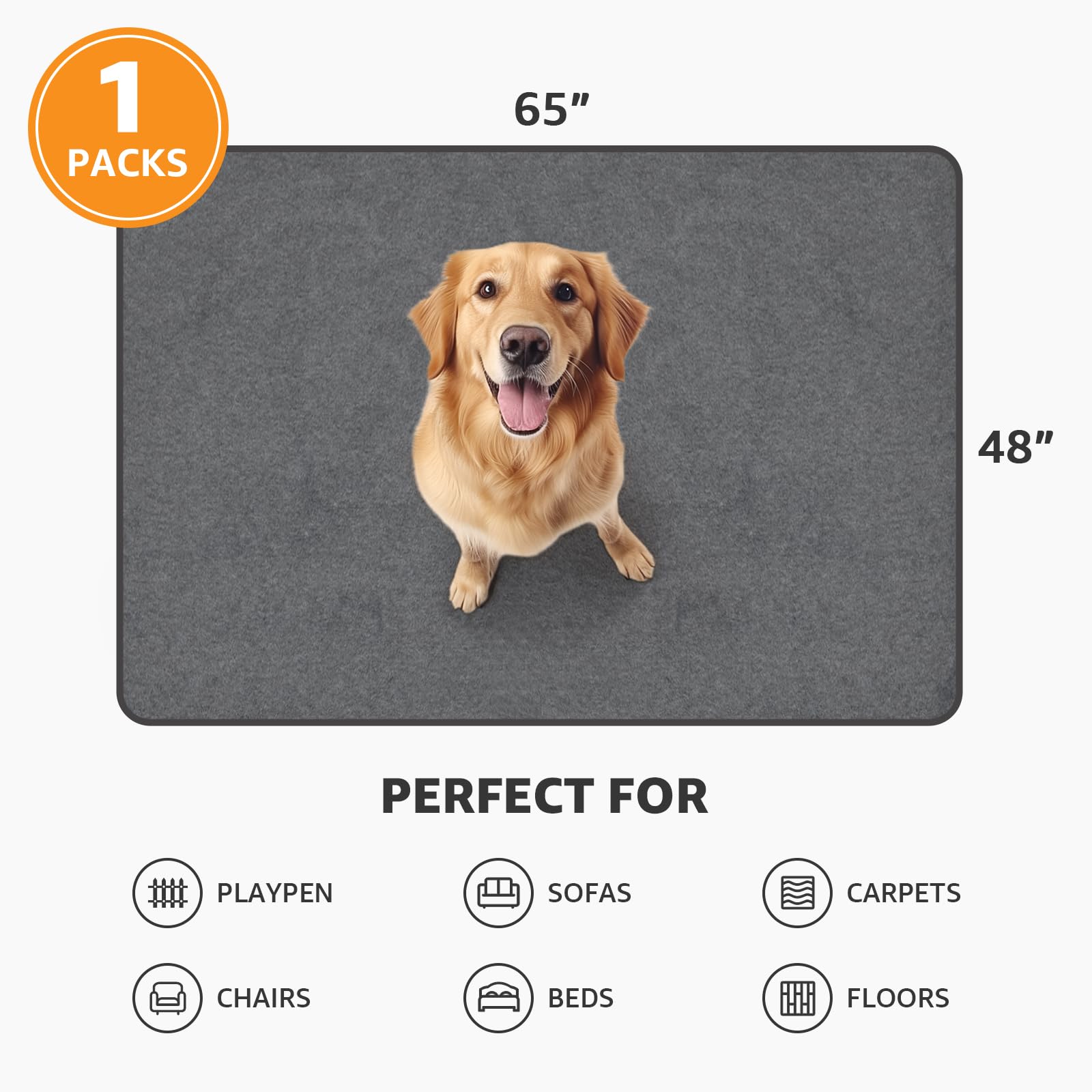 PICK FOR LIFE whelping mat protects skin and paws with gentle top layer.