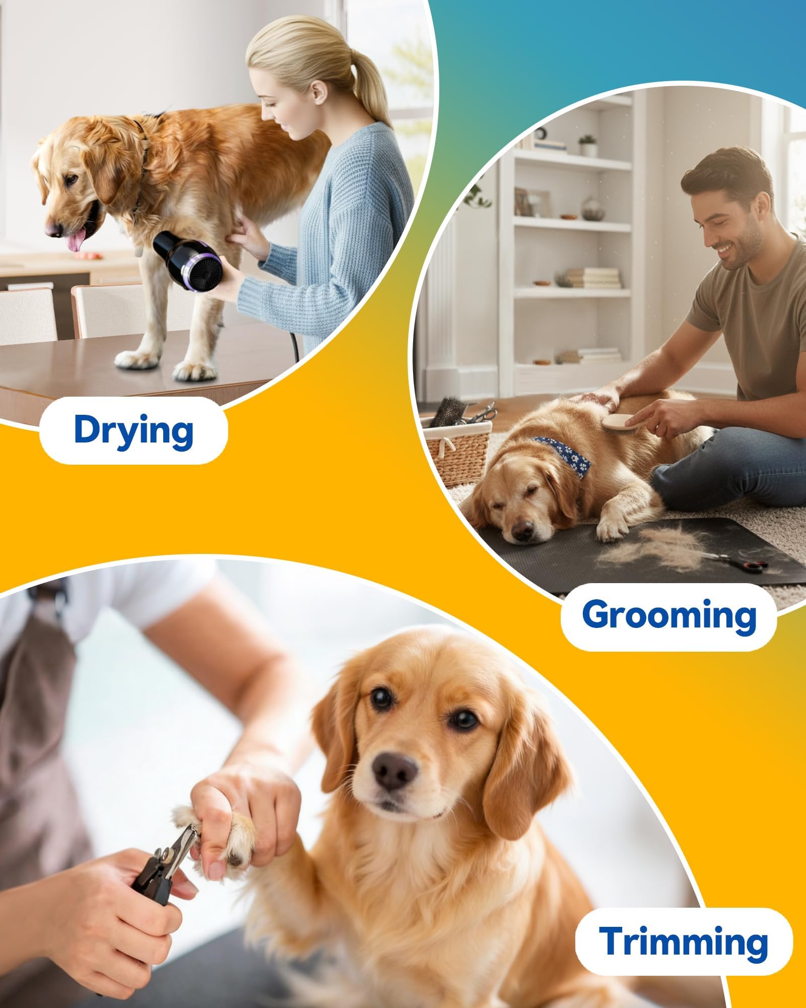 Pickpiff suitable for small and medium dogs with adjustable height for comfortable working posture.