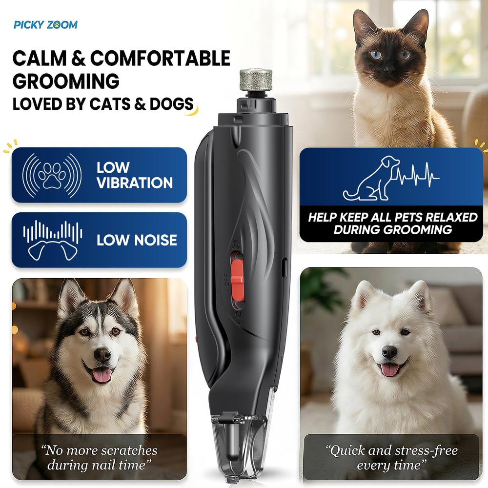 Picky Zoom multi-pet grooming tool in use for cats and dogs.