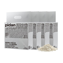 Pidan Cassava Cat Litter clumping action shows easy scoopability and removal.