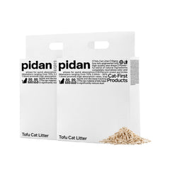 pidan Tofu Cat Litter clumping action showing quick solid clumps