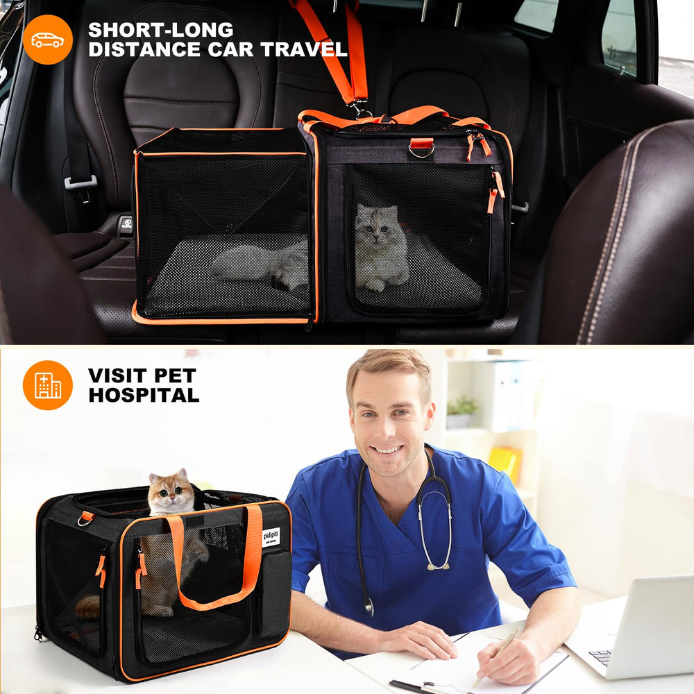 Pidipiti ideal for long-distance trips and vet visits with easier cat transport.