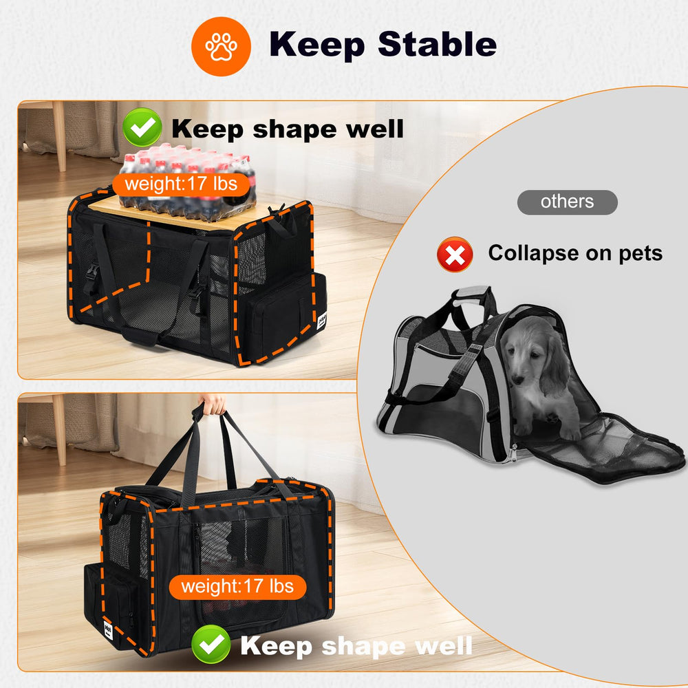 Pidipiti metal-frame structure keeps the carrier stable during travel.