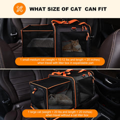 Pidipiti portable cat litter box cover keeps litter contained and tidy inside the car.
