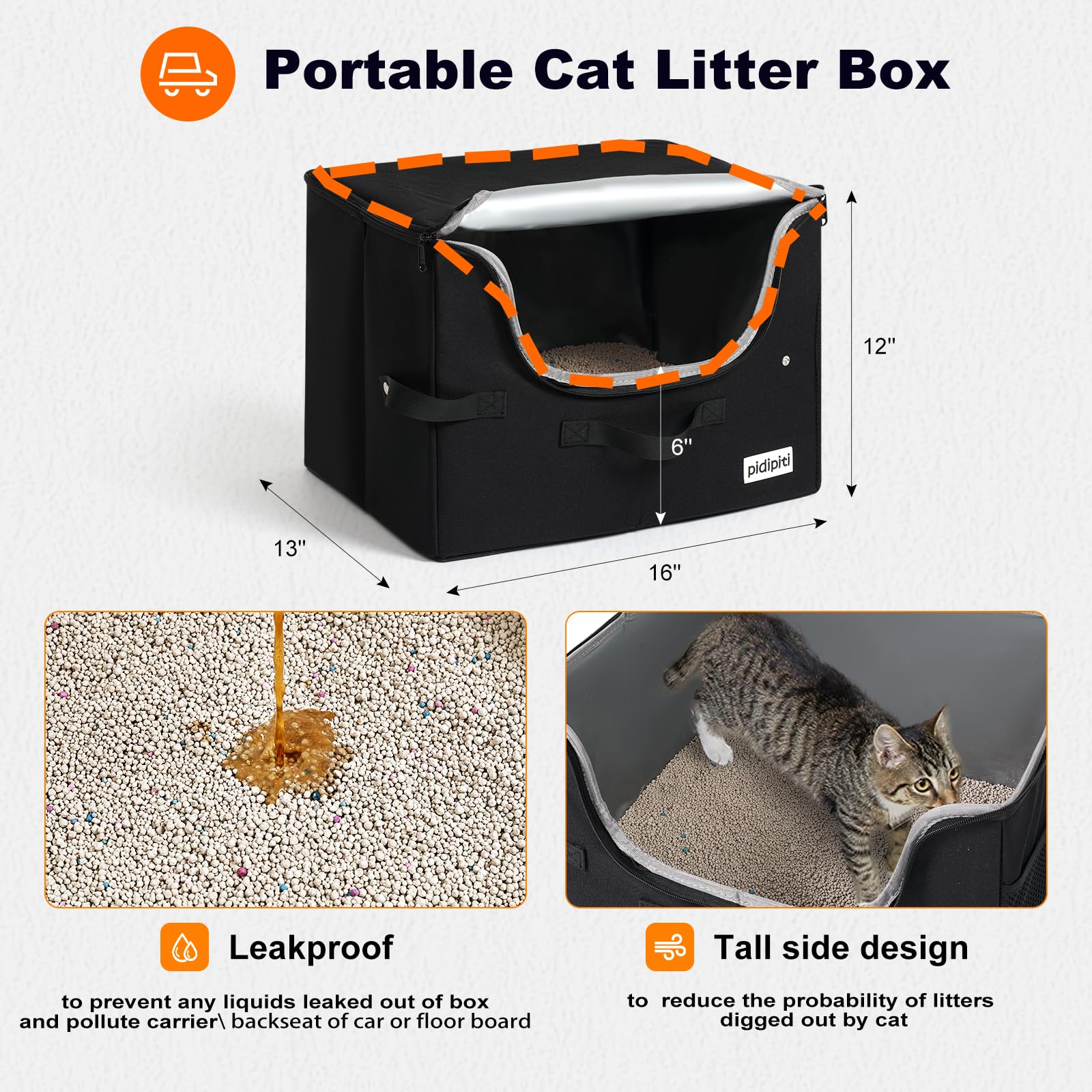 Pidipiti secure zippers and anti-scratch mesh protect a curious cat.
