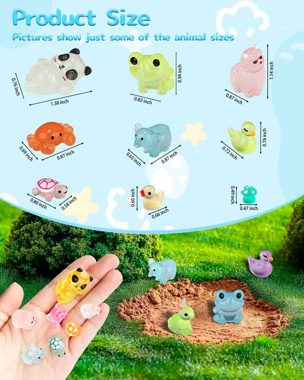 Piemow durable, waterproof resin figures: built to last in any display.