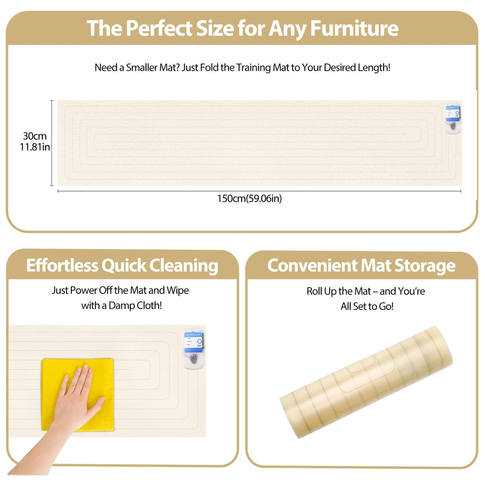 Pietenjoy mat protects furniture from claws with durable, water-resistant surface.