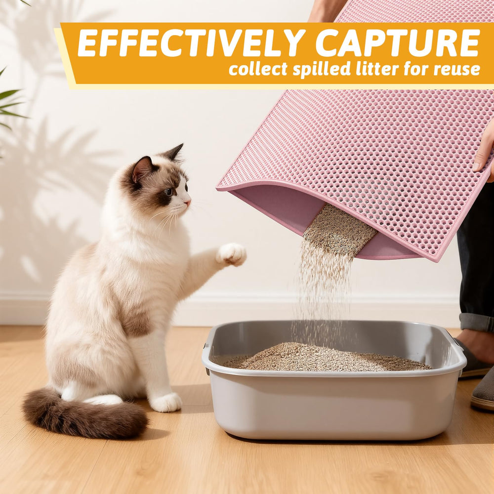 Pieviev anti-tracking design reduces litter spread around room.