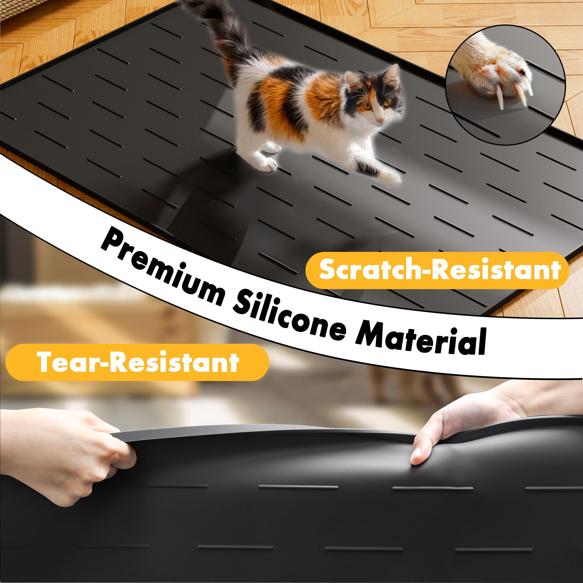 Pieviev mat suited for self-cleaning litter boxes and varied setups