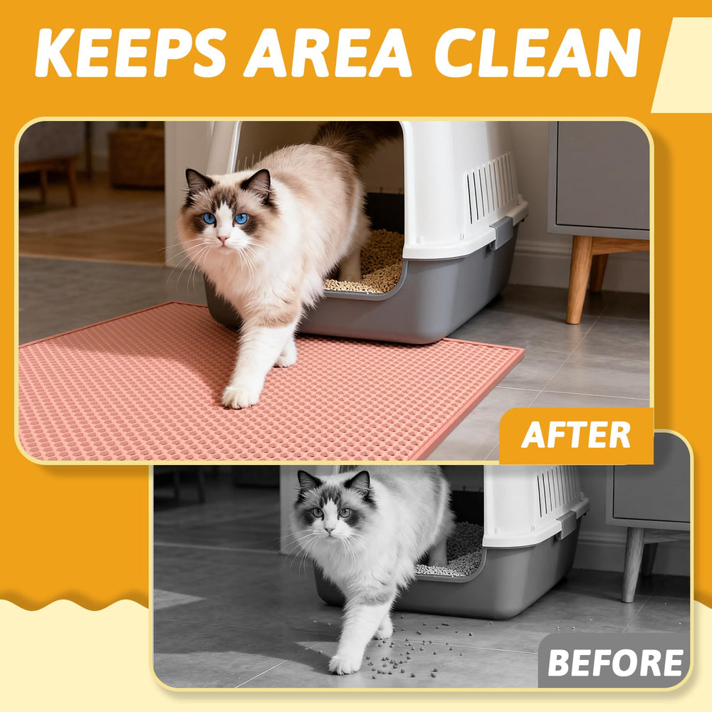 Anti-tracking edge keeps litter contained for cleaner paws
